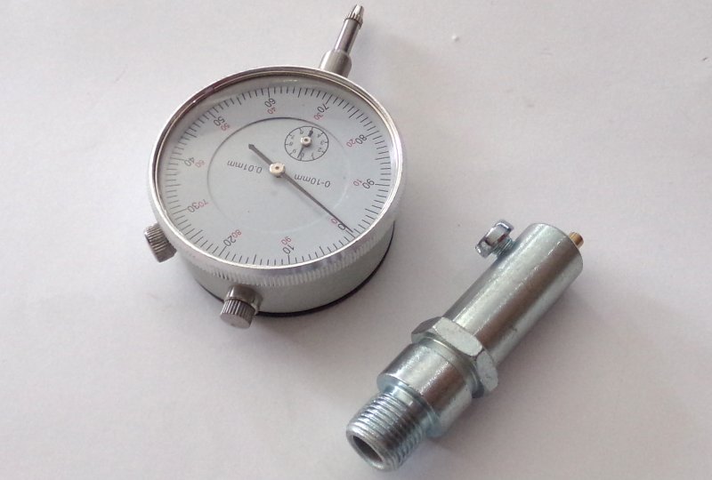 Przyrząd do ustawiania zapłonu czujnik zegarowy, Jawa, CZ-photo2