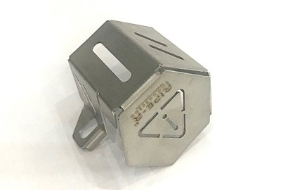 Osłona zbiornika płynu hamulcowego, tył, nierdzewna, Jawa 300 CL, 350 42 Bobber