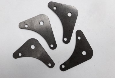 Uchwyty klaksonu, 4 sztuki, Jawa, CZ 175/250 1935----