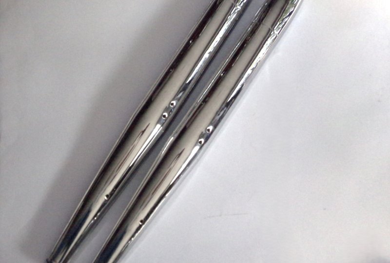 Tłumiki cygara, chrom, Jawa Bizon-photo2