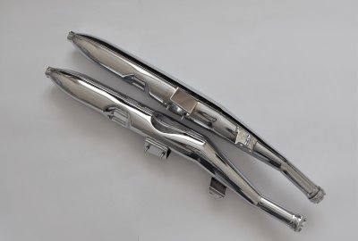 Tłumiki, chrom, Jawa 250/350 Libenak