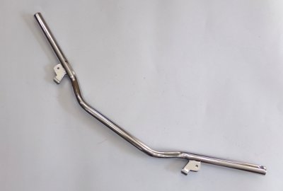 Kierownica bez wkładek na śruby nastawu, chrom, Jawa 250/350 Kyvacka, Panelka