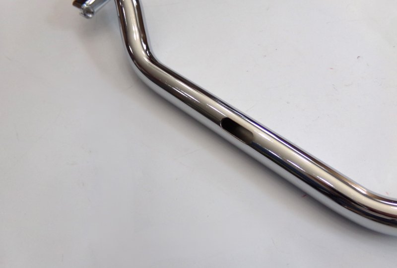 Kierownica z wkładkami na śruby nastawu, chrom, Jawa 250/350 Kyvacka, Panelka-photo5