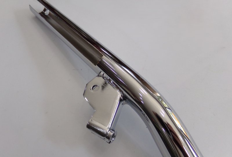 Kierownica z wkładkami na śruby nastawu, chrom, Jawa 250/350 Kyvacka, Panelka-photo3