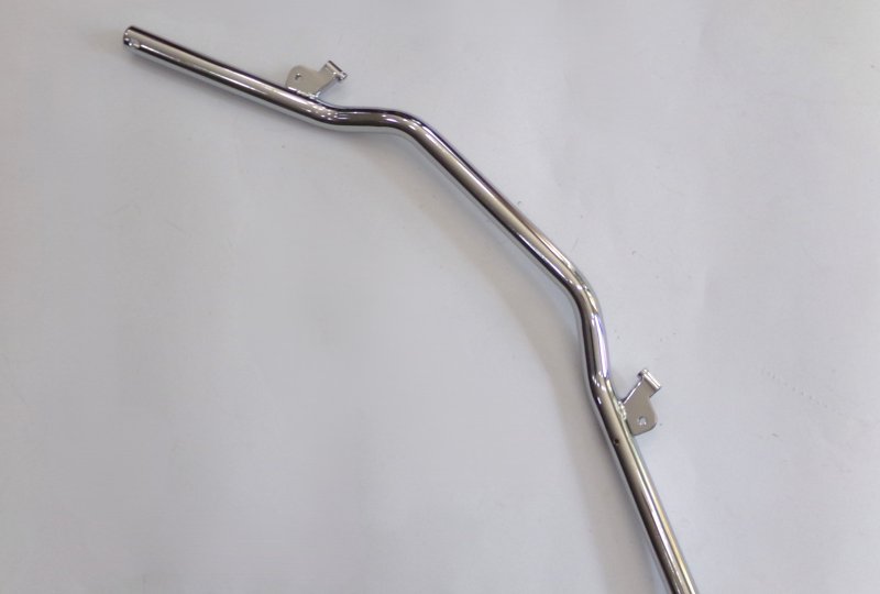 Kierownica z wkładkami na śruby nastawu, chrom, Jawa 250/350 Kyvacka, Panelka-photo2