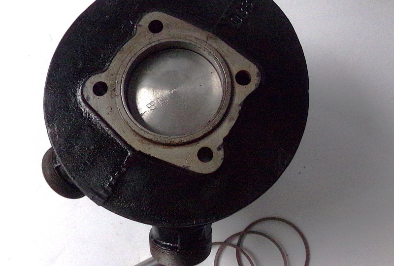 Cylinder + tłok 59,50/16, oryginał, po renowacji, Jawa 175/356-photo4