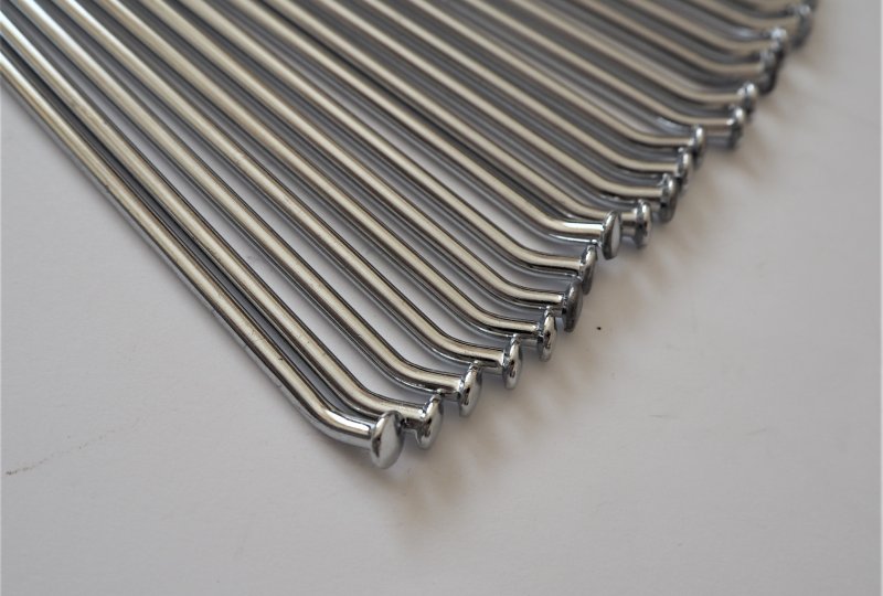 Szprychy i nyple, komplet 36 szt, 16 cali, top chrom, Jawa M4x119-photo2