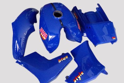 Karoseria lakierowana, niebieska, oryginał, Jawa 640