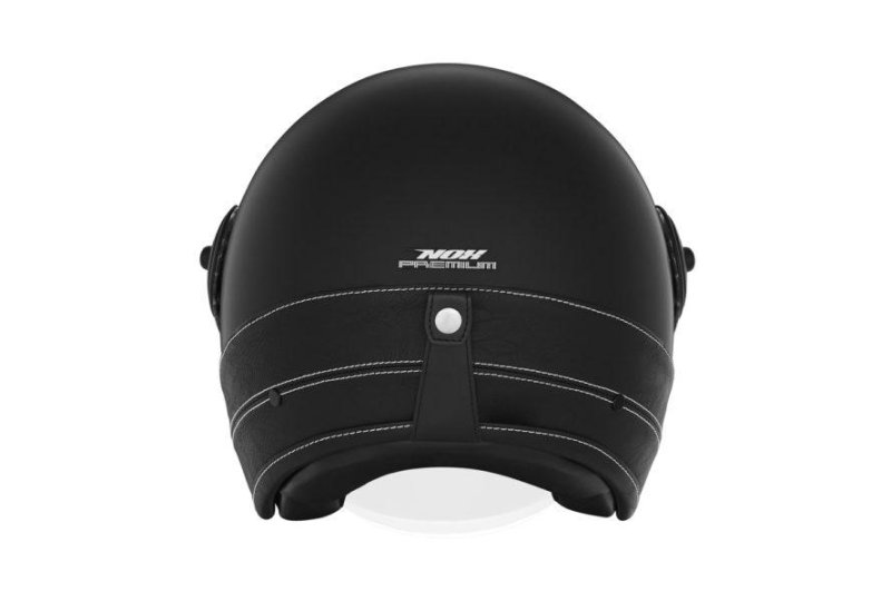 Kask NOX HERITAGE LEATHER XS czarny mat-photo4