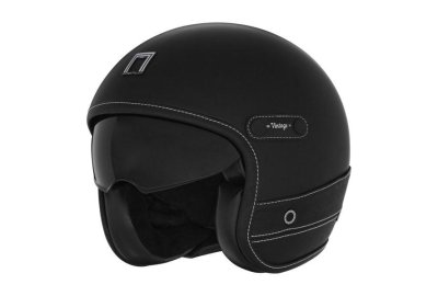 Kask NOX HERITAGE LEATHER S czarny mat