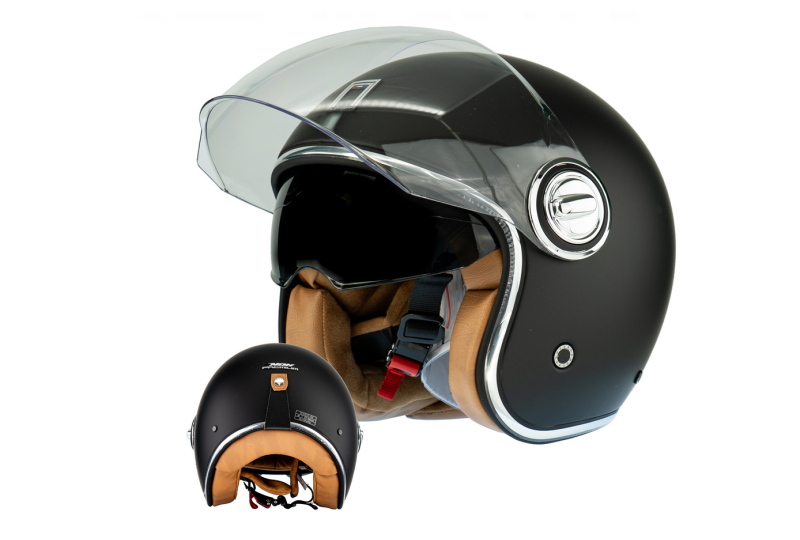Kask NOX HERITAGE L czarny mat-photo3