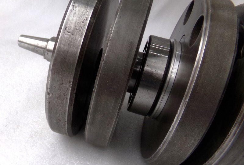 Wał korbowy, łożysko igiełkowe, na sworzeń 16 mm, pod alternator, oryginał, po renowacji, /1/, Jawa 632 (12V), 634 (12V)-photo7