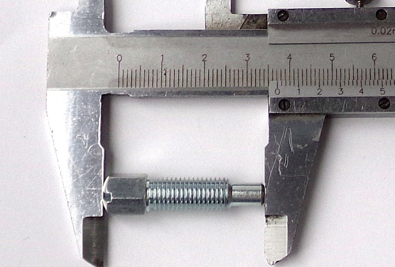 Śruba nastawna automatu sprzęgła, M8/1x28, ocynk, Jawa, CZ-photo3