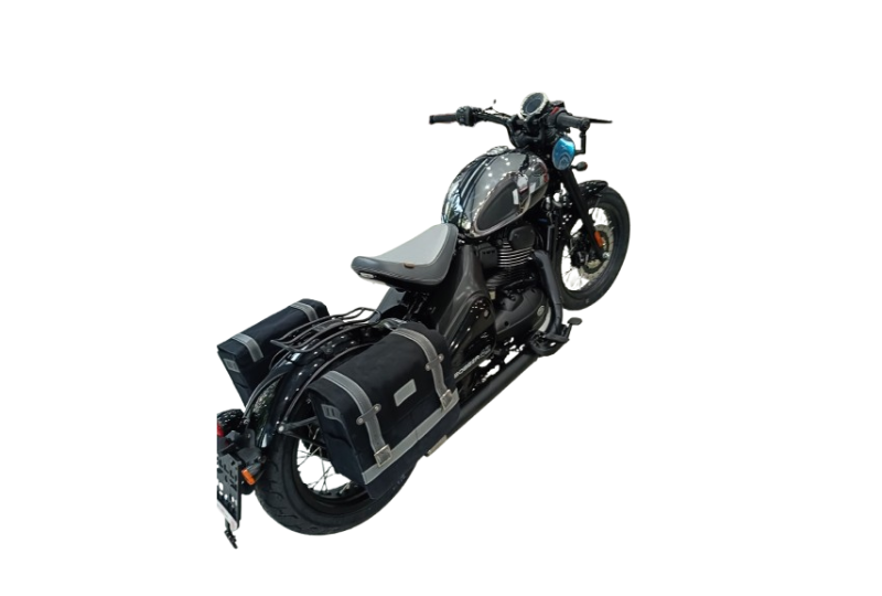 Sakwy, czarne, L+P + stelaże, Jawa 350 CL Perak, 42 Bobber-photo3