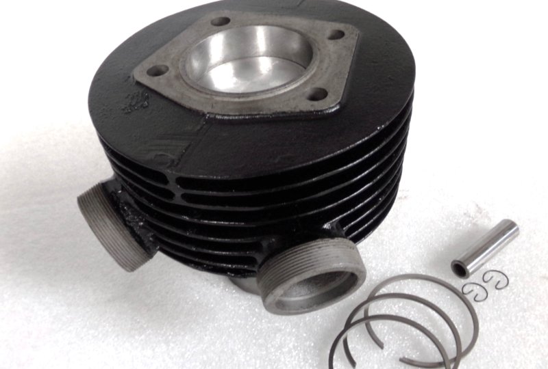 Cylinder + tłok 65,50/15, oryginał, po renowacji, Jawa 250 Perak/Kyvacka-photo2
