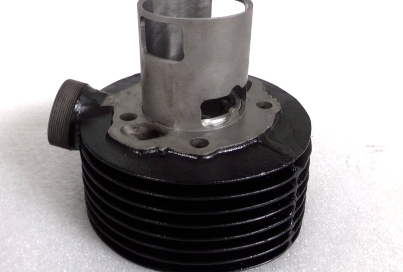 Cylinder + tłok 65,50/15, oryginał, po renowacji, Jawa 250 Perak/Kyvacka-photo3