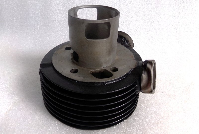 Cylinder + tłok 66,50/15, oryginał, po renowacji, Jawa 250 Kyvacka-photo6