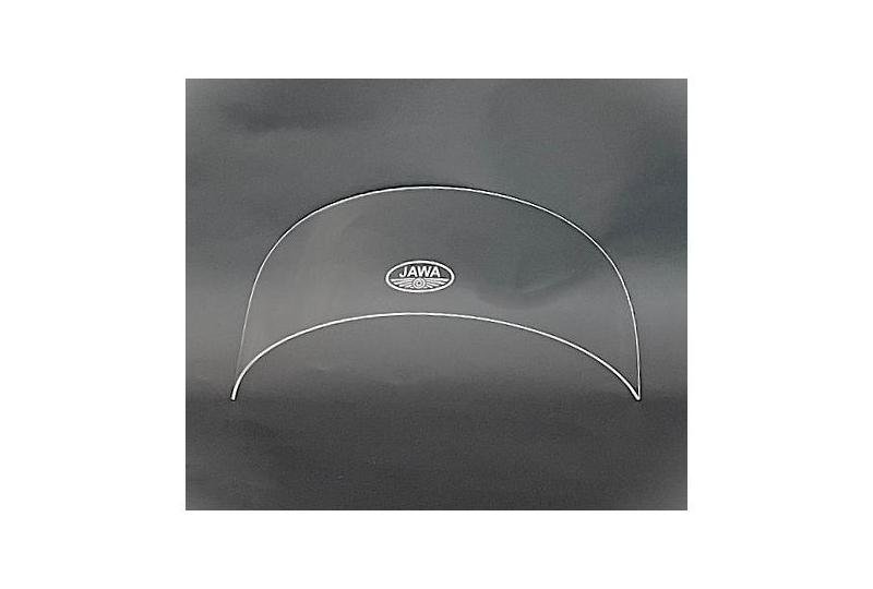 Szyba przednia PLEXI, niższa, 17 cm, z logo JAWA, VELOREX 562-photo2