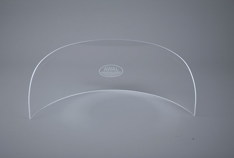 Szyba przednia PLEXI, niższa, 18 cm, z logo JAWA, VELOREX 562-photo3