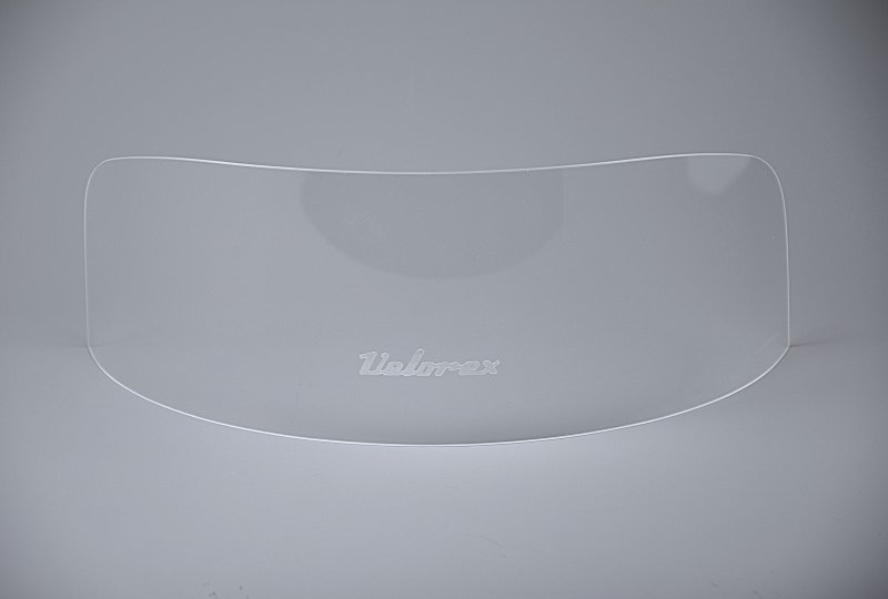 Szyba przednia PLEXI, niższa, 18 cm, z logo Velorex, VELOREX 562-photo2