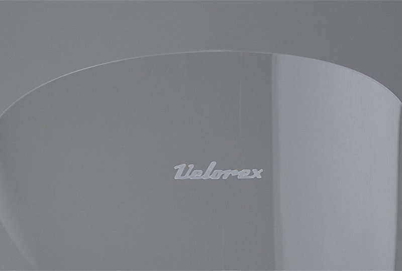 Szyba przednia PLEXI, niższa, 18 cm, z logo Velorex, VELOREX 562-photo1