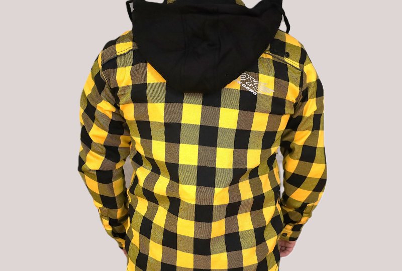 Kurtka flanelowa, żółta, rozmiar 2XL-photo2