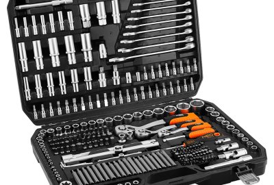 Zestaw kluczy nasadowych 1/2&amp;quot;, 3/8&amp;quot;, 1/4&amp;quot;, 300 szt. , satynowy