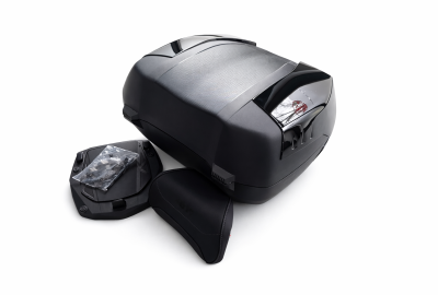 Kufer tylny V58 litrów z adapterem i oparciem pasażera - zestaw