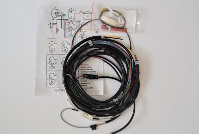 Instalacja elektryczna z modułem światła stop, Jawa 250 Perak