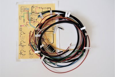 Instalacja elektryczna ze stacyjką w zbiorniku, Jawa 350/354 Kyvacka