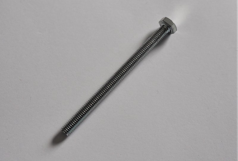 Śruba stojanu prądnicy M6x100 mm, nierdzewna, Jawa, CZ-photo2