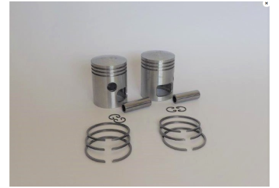 Tłoki 59,50 mm + pierścienie + sworznie 16mm, Jawa 350