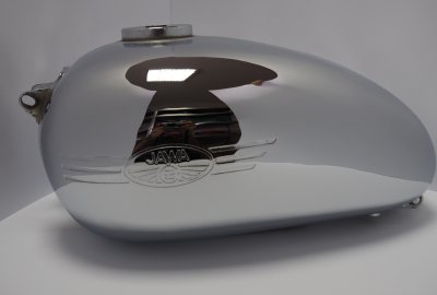 Zbiornik paliwa, Jawa 250, 350 Kyvacka, wersja bez amperomierza, z zabezpieczeniem wewnętrznym